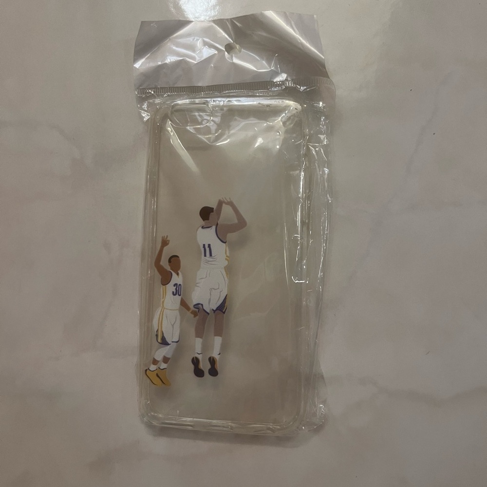 iPhone 7/8 Clear Phone Case with Golden State Warriors Basketball Players